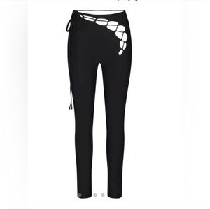 Skims lace up leggings in black